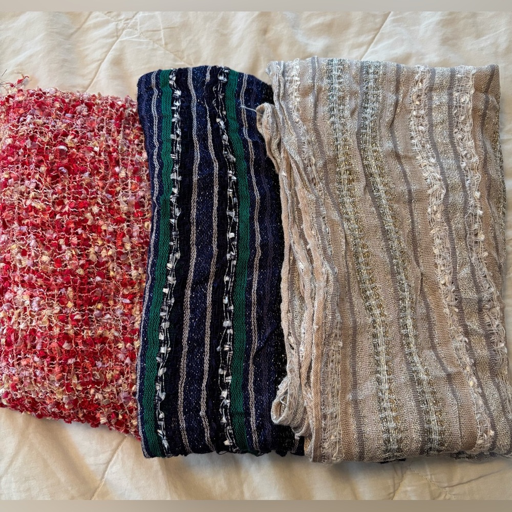 Three Women’s Lightweight Scarves